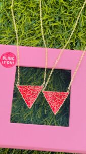 Palestine Triangle Necklace