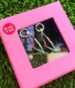 Palestine Map hoop earrings