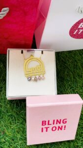 AlQuds Necklace 925 sterling silver featuring Jerusalem's skyline and Dome of the Rock