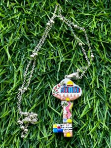 Key Homeland Necklace with 3cm pendant in 925 sterling silver or 18K gold-plated, symbolizing cultural heritage, ships worldwide (UAE, USA, KSA)