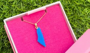 Turquoise Map Necklace