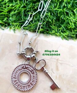 Paperclip Coin Key Necklace