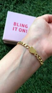 Chain heart bracelet