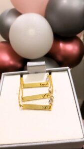 Engraved Bar Bracelet