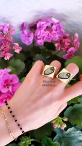 Square Ring Engraved