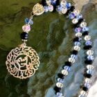 Custom Engraved Full Stone Car Pendant – 925 Sterling Silver Personalized Name & Duaa