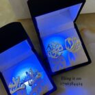 925 Sterling Silver Calligraphy Names Cufflinks engraved in Arabic