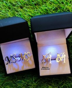 Personalized Initials Cufflinks – 925 Sterling Silver