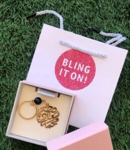 Health, Happiness & Love Keychain -925 Sterling SIlver