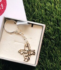 925 Sterling Silver Cross Keychain – Faith and Elegance | Blingiton Jewels