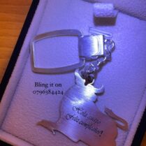 Custom Animal Keychain – 925 Sterling Silver Personalized Gift