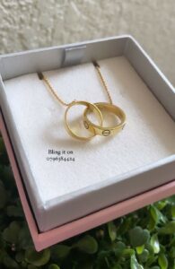 Two Rings Necklace