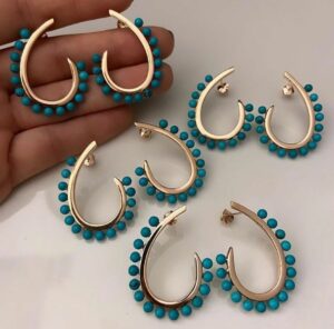 Turquoise Statement Earrings