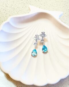 Crystal Clear Topaz Earrings