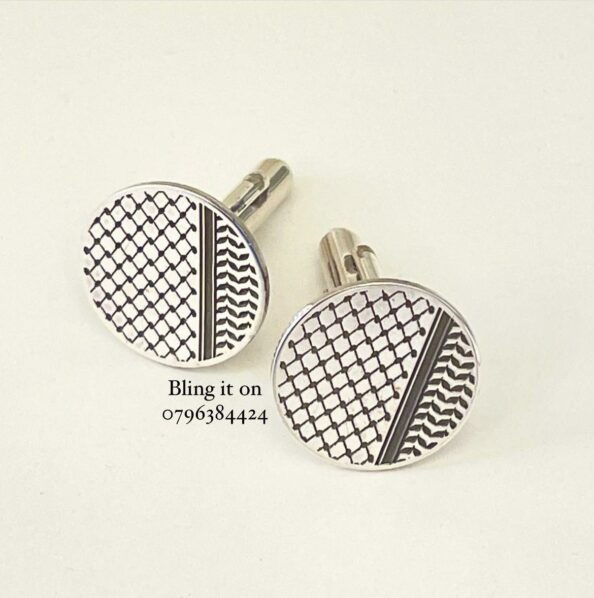 keffiyeh cufflinks 1 keffiyeh cufflinks 1