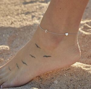 Initial Heart Anklet