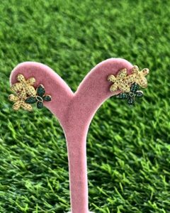 Butterfly Earrings in 925 sterling silver with optional 18K gold plating, shipped worldwide including UAE, Saudi Arabia, USA & UK.