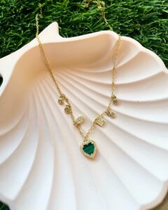 Malachite Heart Droplets