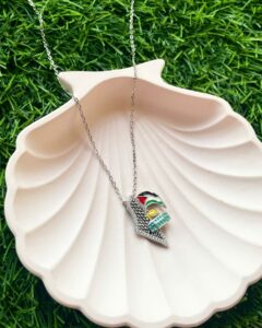 Palestine Keffiyeh Necklace silver 925 customized