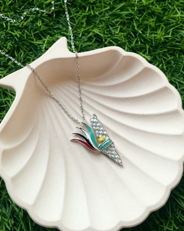 Map Dome of the Rock Necklace