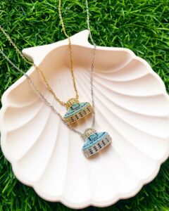 Blingiton Al Quds Necklace – 925 Sterling Silver Featuring Dome of the Rock, Available in USA, UK, UAE, KSA