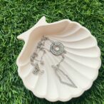 Blingiton! Coin Beaded Long Rosary – 925 Sterling Silver Bracelet