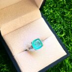 Tourmaline Stone | Exquisite Square Ring