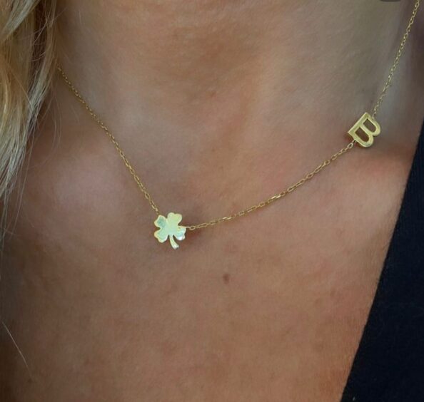 Letter Clover Necklace made of 925 sterling silver