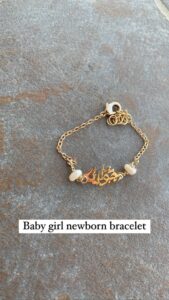 Pearl Baby Girl Bracelet made from 925 sterling silver, featuring lustrous pearls