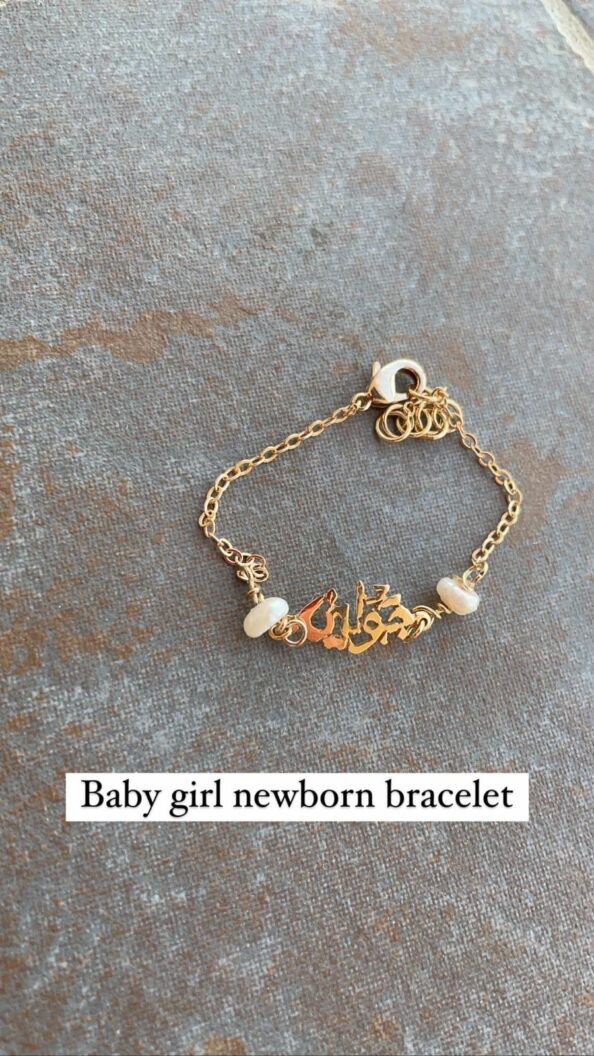 Pearl Baby Girl Bracelet made from 925 sterling silver, featuring lustrous pearls