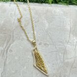 On This Earth Palestine Necklace in 925 sterling silver, available in USA, KSA, UAE, Canada, and Gulf area