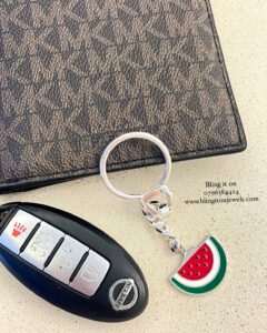 Bateekha Keychain in 925 Sterling Silver – Symbol of Palestinian Pride