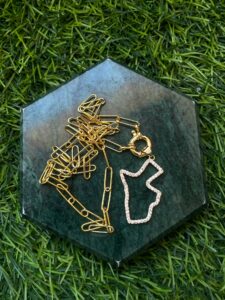 Jordan Paperclip Necklace – 925 sterling silver minimalist necklace, chic design, perfect for layering, ships worldwide (UAE, USA, KSA)