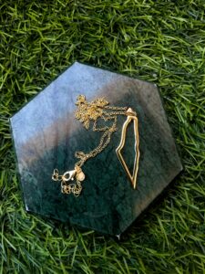 Elegant Palestine Map Outline Necklace crafted in 925 sterling silver
