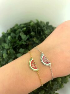 Blingiton! Watermelon Bracelet — 925 sterling silver jewelry gift