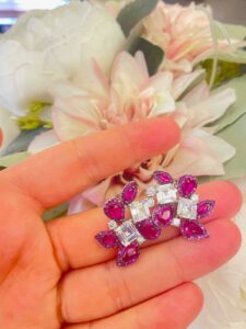 Fuchsia Droplets - 925 Sterling Silver