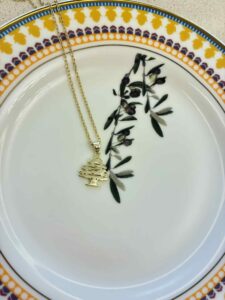 Mini Cedar Tree Necklace crafted from 925 sterling silver