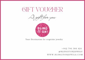 Blingiton! Jewelry Shop Gift Voucher — 925 Sterling Silver Gift Card
