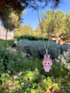 Elegant Charmie Purple Necklace made of 925 sterling silver