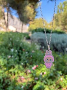 Elegant Charmie Pink Necklace made of 925 sterling silver