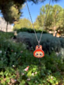 Charmie Orange Necklace – 925 Sterling Silver